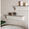 White Chinese fir wood Vintage Wall Shelf, 6" x 36" x 5"